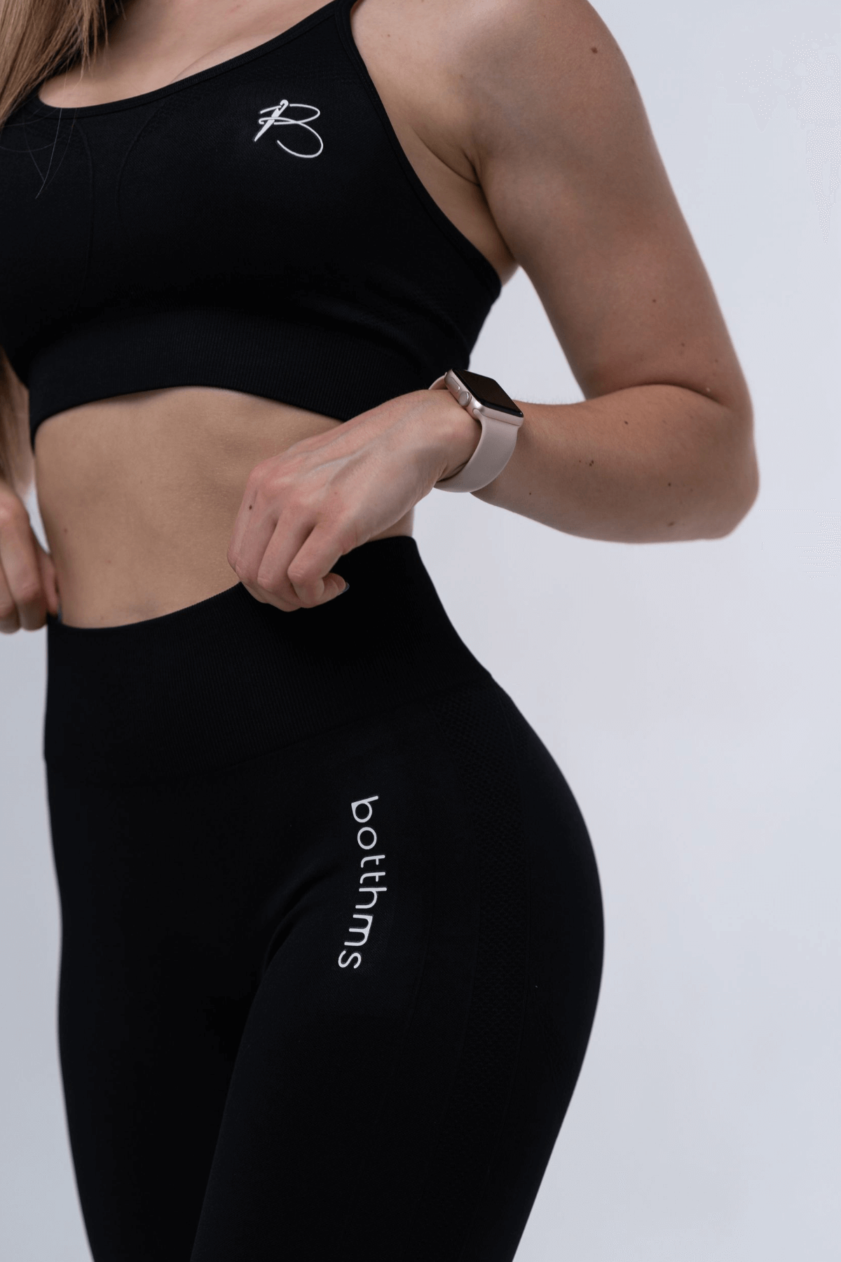 botthms botthms Black Active Seamless Set